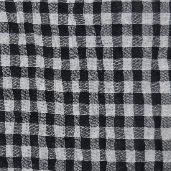 New MAX STUDIO b+w Plaid Cold-Shoulder Top NWT F5 - Picture 3 of 8